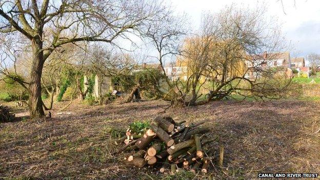 Abandoned World War II pillbox on the banks of the Bridgwater and Taunton Canal