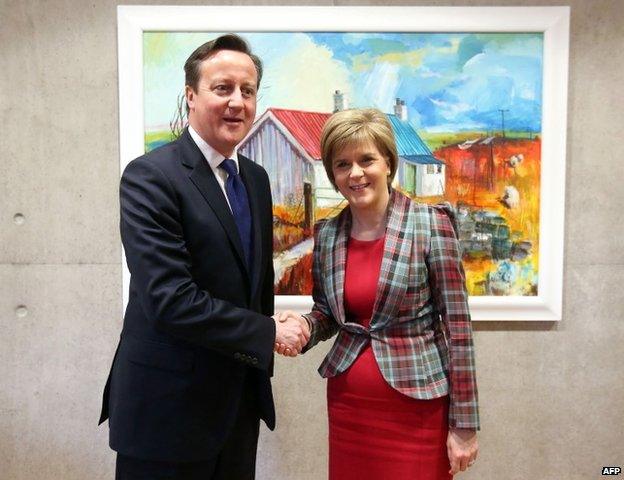 David Cameron and Nicola Sturgeon