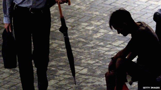 rich and poor contrast