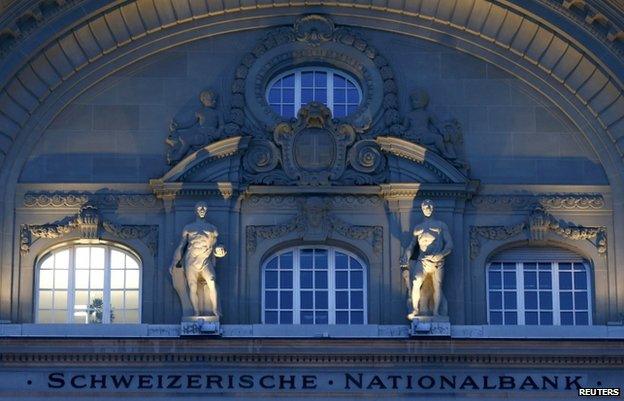 The Swiss National Bank (SNB) building in Bern (21 Jan)