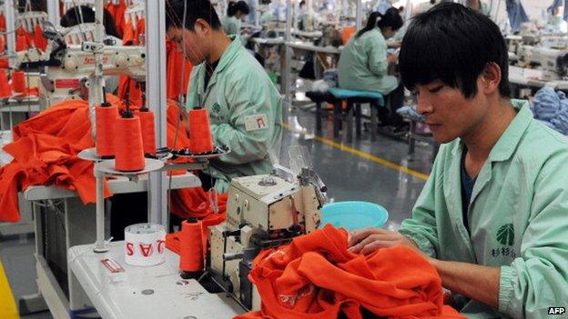 Chinese factory workers