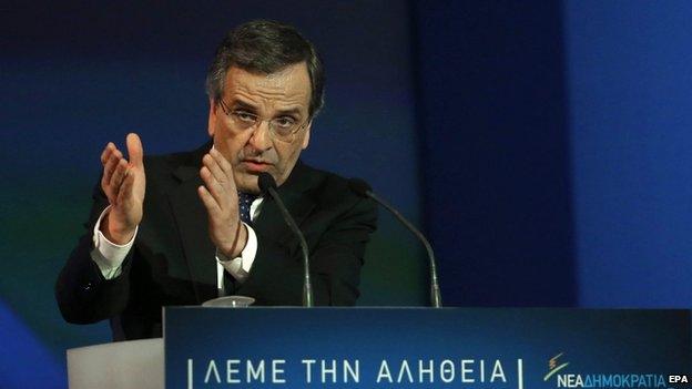 Greek Prime Minister Antonis Samaras, 21 January 2015