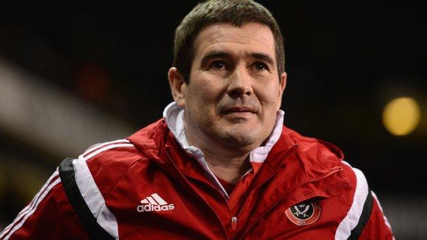 Nigel Clough on the touchline at White Hart Lane