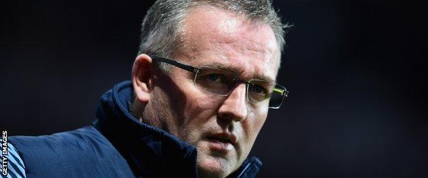 Aston Villa manager Paul Lambert