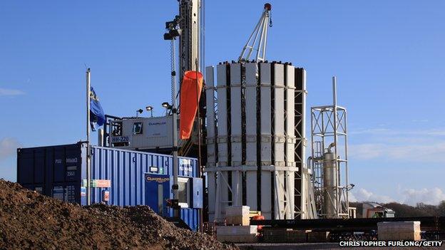 Shale gas test well near Southport