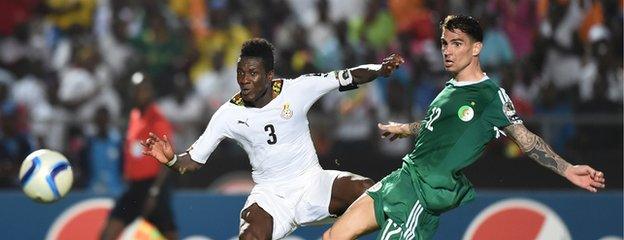 Asamoah Gyan scores for Ghana