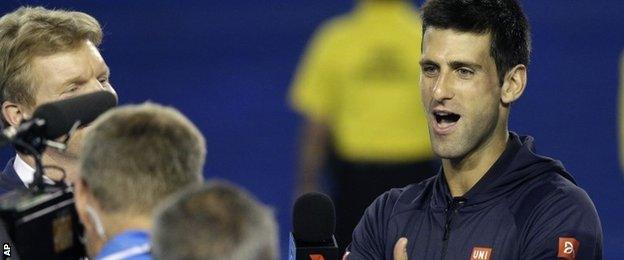 Novak Djokovic embarks on his birthday serenade