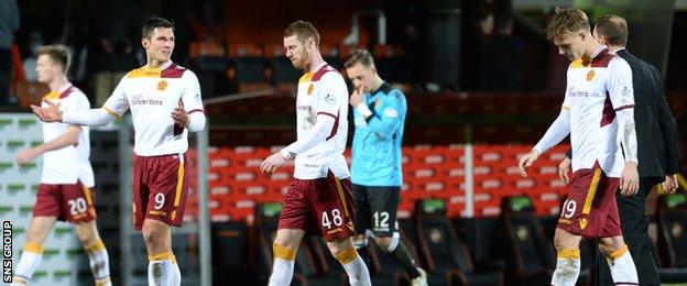 Motherwell slumped to a fifth consecutive defeat