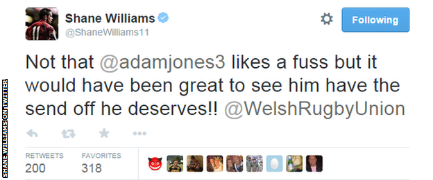 Shane Williams tweet