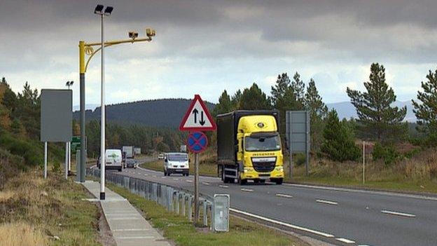 Traffic on the A9