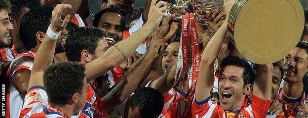 Atletico de Kolkata win the inaugural Indian Super League