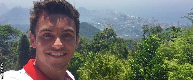 Tom Daley selfie in Rio