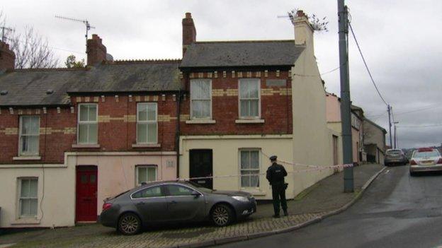 The body of Rimantis Tamosiunas was discovered in an end-of-terrace house in Catherine Street, Newry