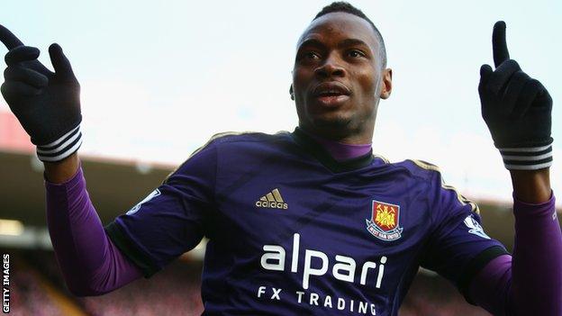 West Ham striker Diafra Sakho