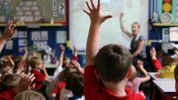 Children in a classroom