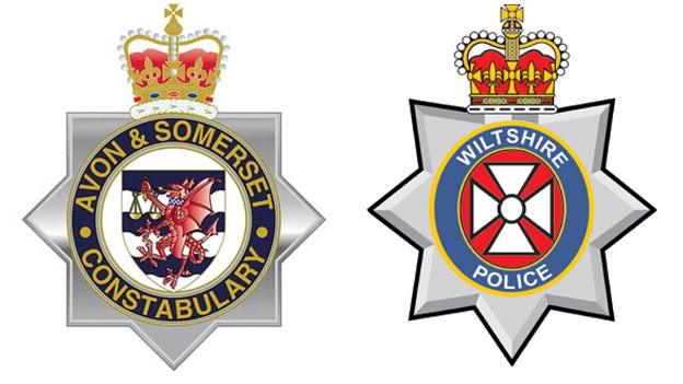 Avon and Somerset and Wiltshire Police logos