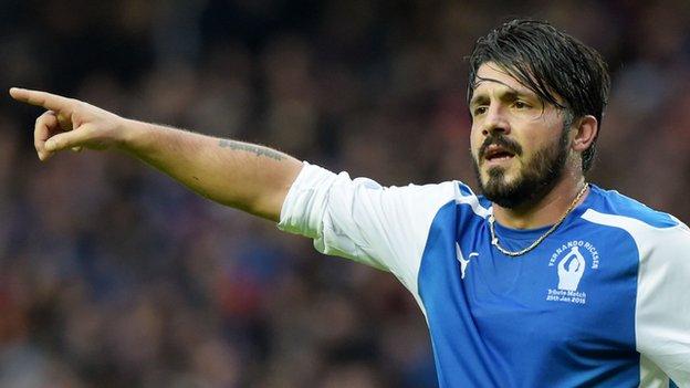 Rino Gattuso at Ibrox