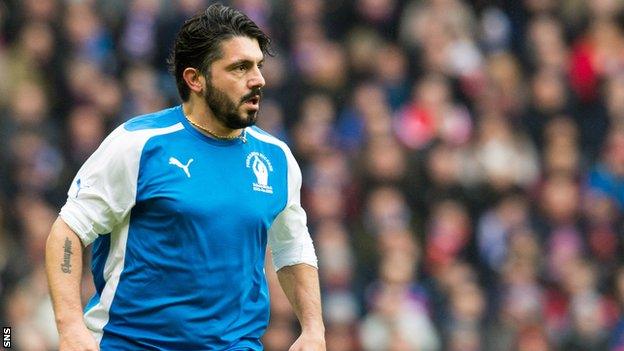 Rino Gattuso at Ibrox