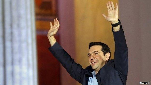 Head of radical leftist Syriza party Alexis Tsipras