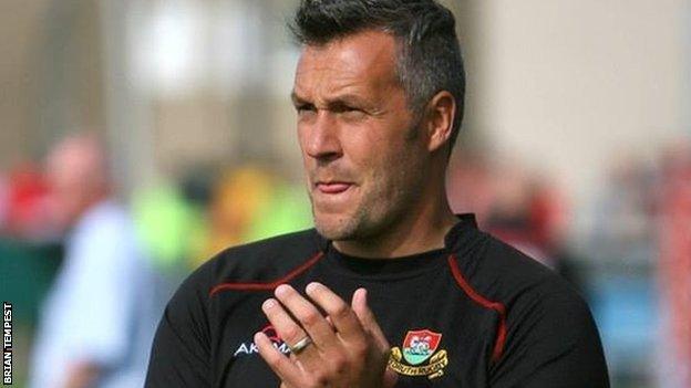 Redruth head coach Steve Larkins
