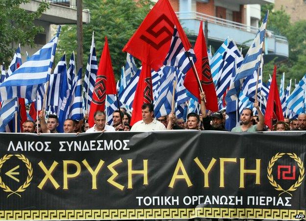 Golden Dawn rally in Thessaloniki, June 2014