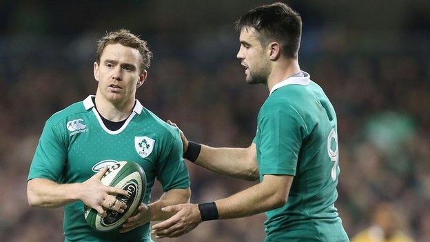 Ireland scrum-halves Conor Murray and Eoin Reddan are both injury doubts for the Six Nations game in Rome