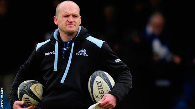 Glasgow Warriors coach Gregor Townsend