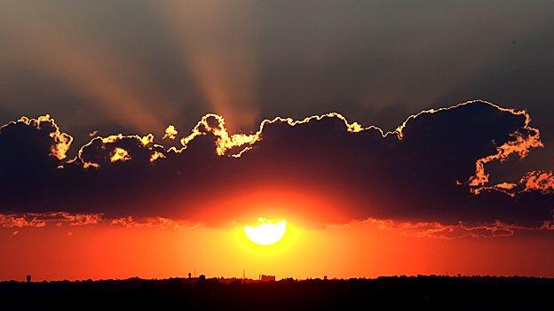 Sunset over Johannesburg