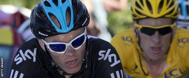 Chris Froome and Sir Bradley Wiggins