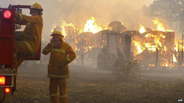 Bushfire near Melbourne, 2009