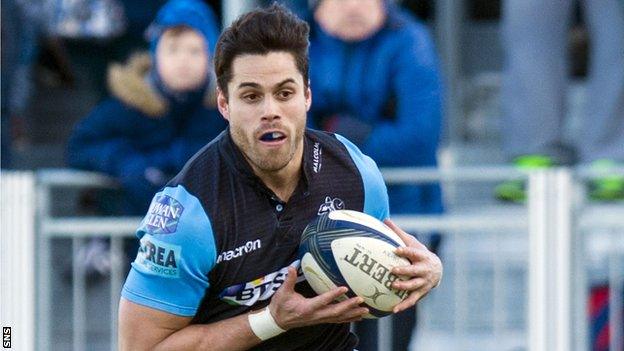 Glasgow Warriors back Sean Maitland