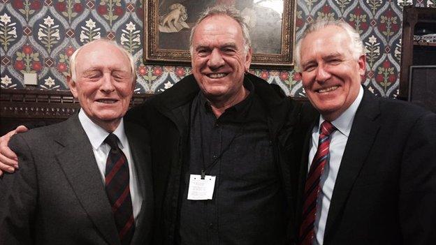 Lord Kinnock, Ralph McTell and Peter Hain