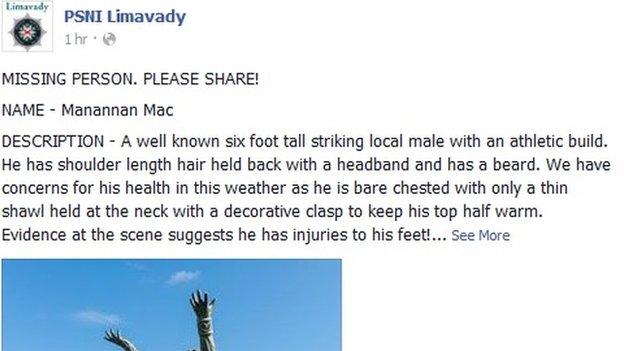 Limavady unusual missing person appeal