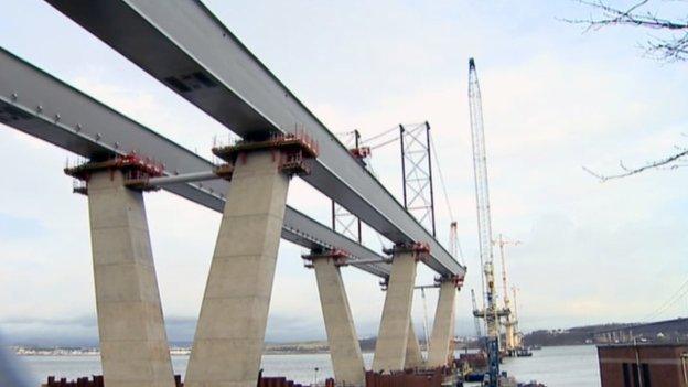 Towers of new Queensferry Crossing