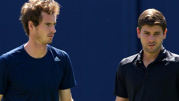 Andy Murray and Dani Vallverdu