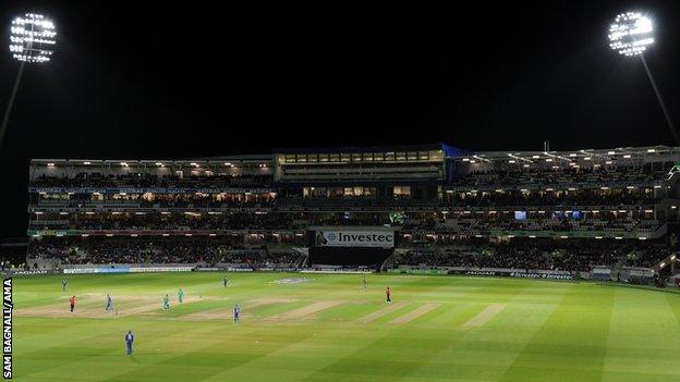 Edgbaston under lights