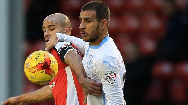 Coventry City striker Marcus Tudgay