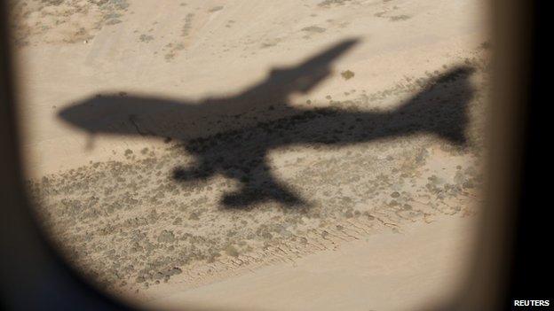 Air Force One in Saudi Arabia