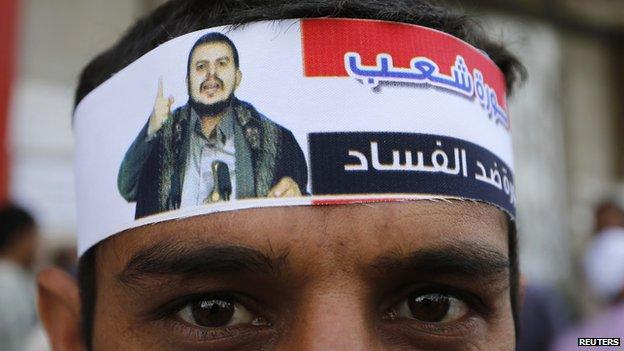 Houthi supporter in Sanaa