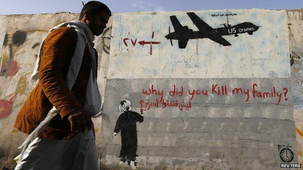 Anti-American mural in Yemen