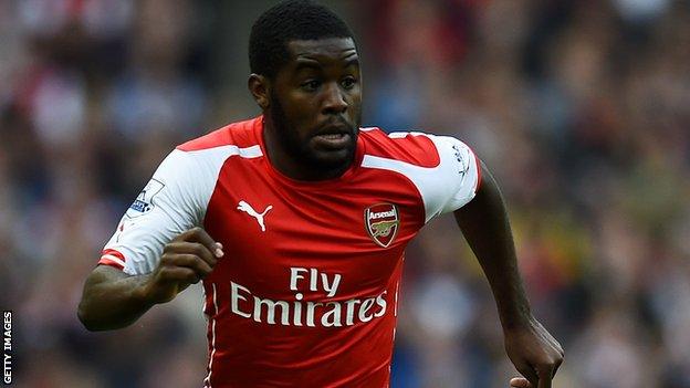 Arsenal forward Joel Campbell