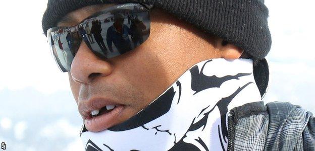 Woods pictured after losing a tooth in Italy