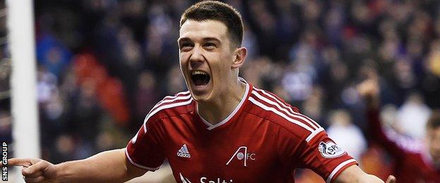 Aberdeen midfielder Ryan Jack