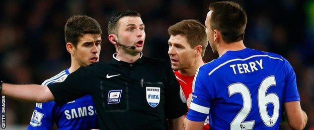 Referee Michael Oliver