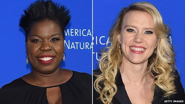 Leslie Jones and Kate McKinnon