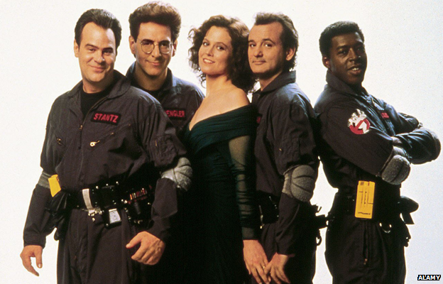 Dan Aykroyd, Harold Ramis, Sigourney Weaver, Bill Murray and Ernie Hudson