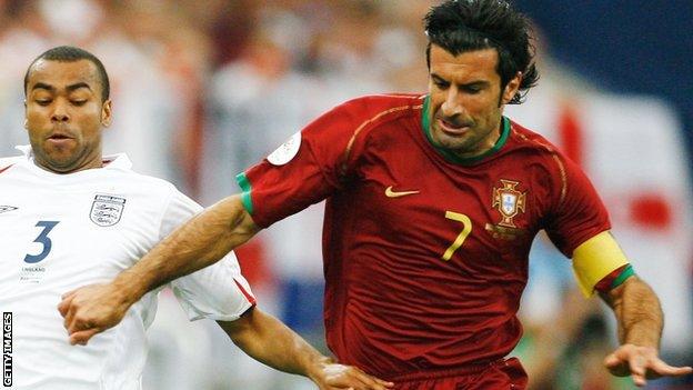 Figo played 127 times for Portugal