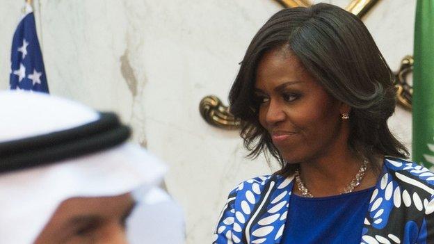 Michelle Obama in Saudi Arabia