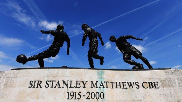 Statue outside Britannia Stadium