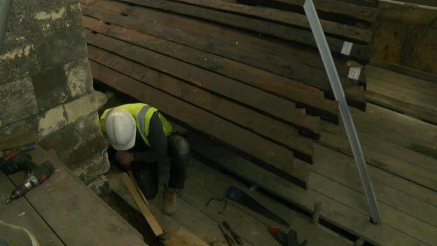 Lincoln Cathedral roof